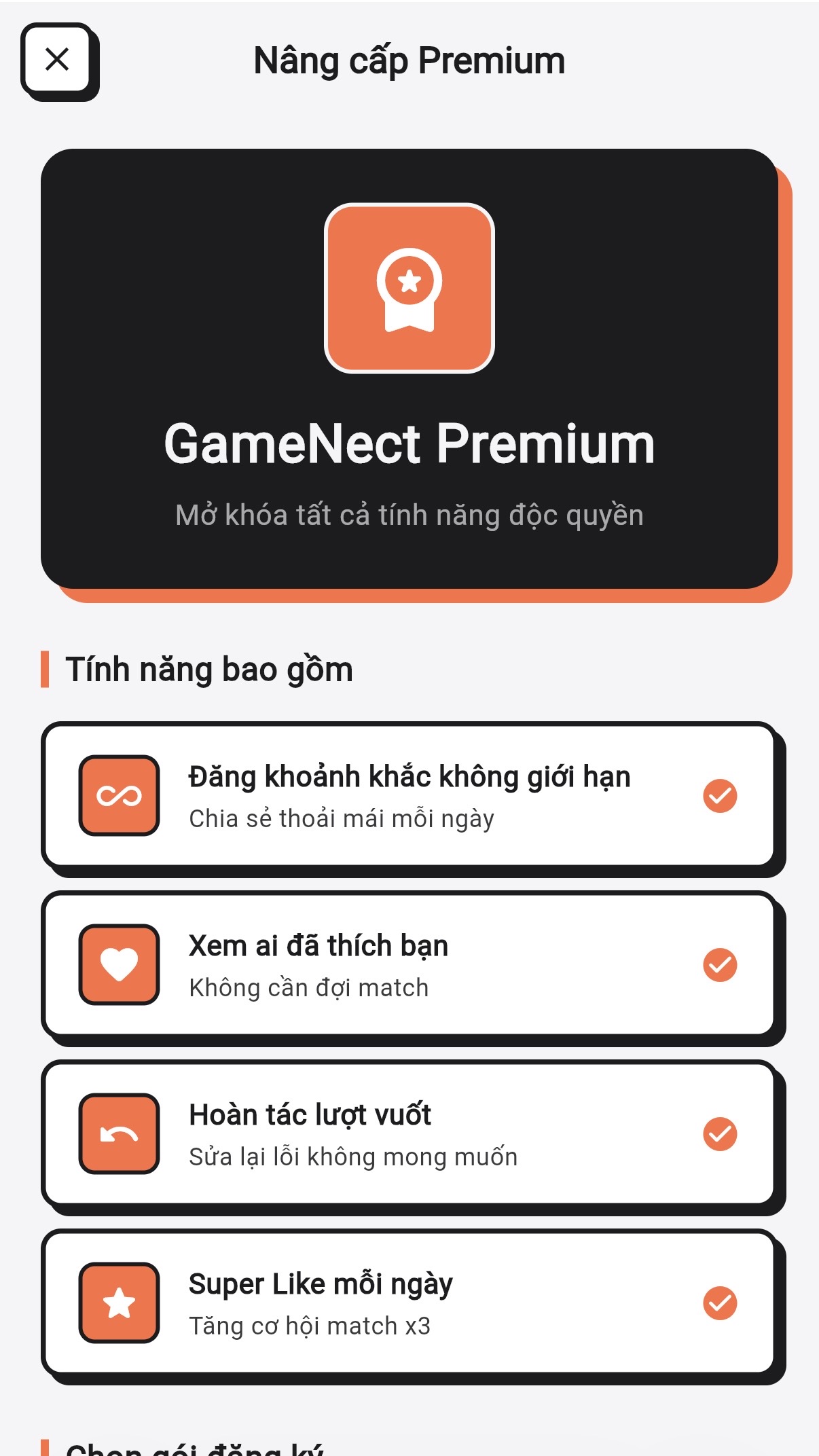 Đặc Quyền Premium