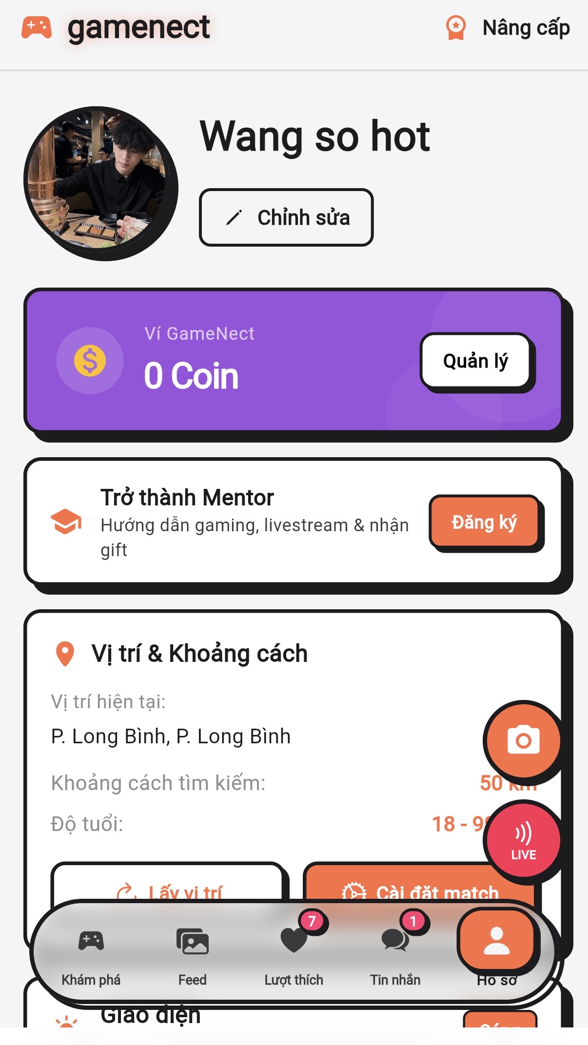 Cài Đặt Hồ Sơ